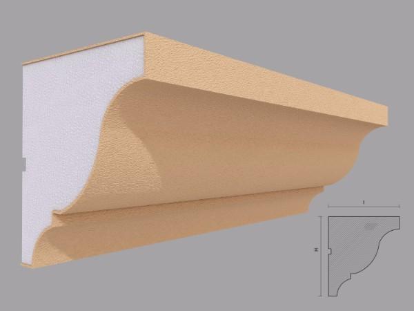 Cornisa decorativa fatada FP404 145x130mm lungime 2m [2]